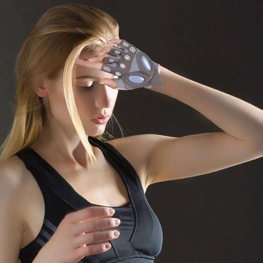 1 Pair Outdoor Half-Finger Fitness Anti-slip Breathable Cycling Cushioning Sports Gloves Yoga XJ260202