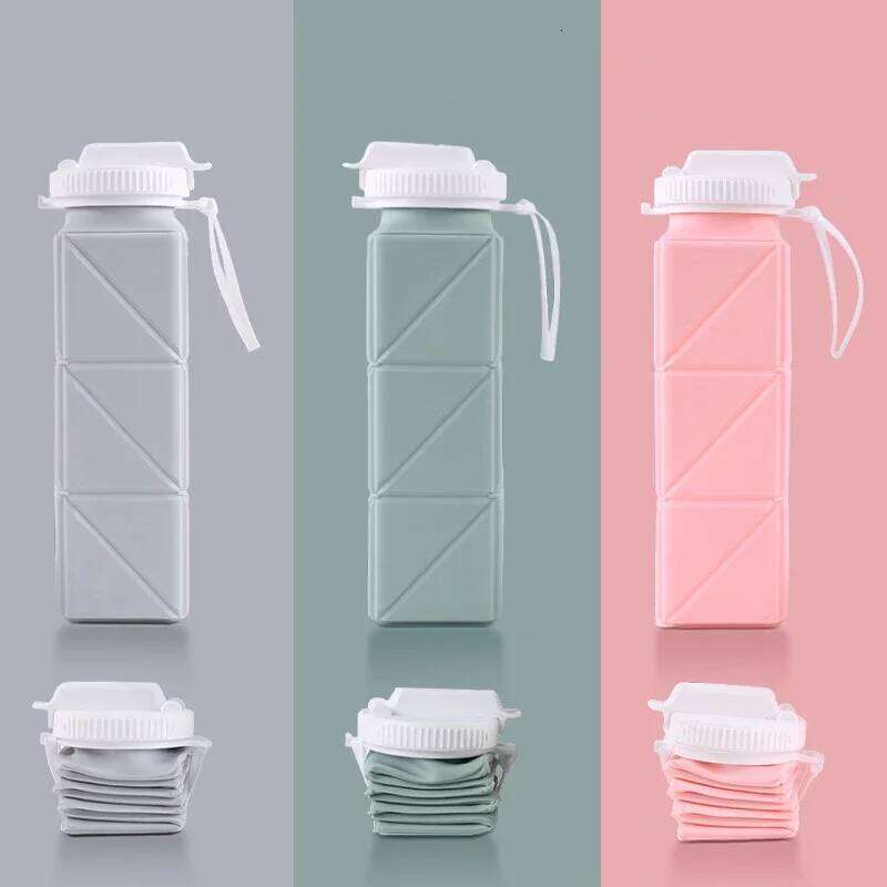 New Creative Silicone Folding Outdoor Portable and Scalable Water Cup Travel Fitness Mugs Waterbottle Z260202