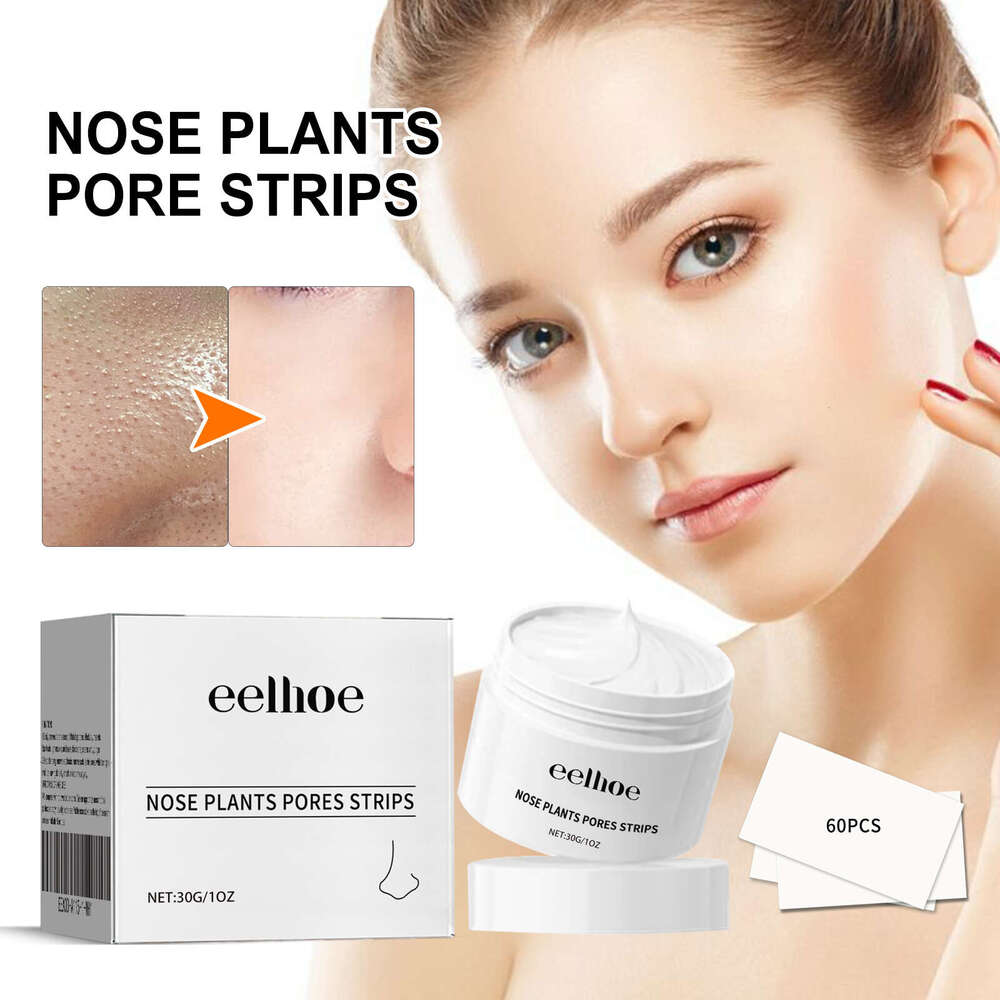 EELHOE Cream Skin Oil Blackhead Acne Pore Cleansing Repair Nose Strips S260131