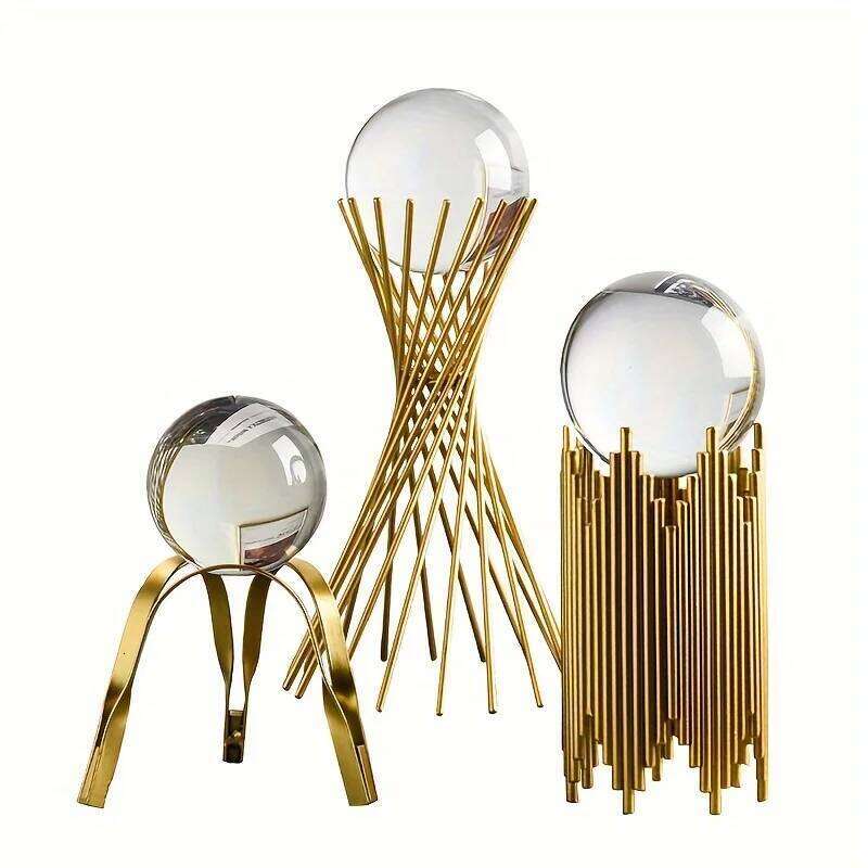 Nordic minimalist metal crafts abstract art ornaments porch living room TV cabinet office desktop creative home decoration Y260202