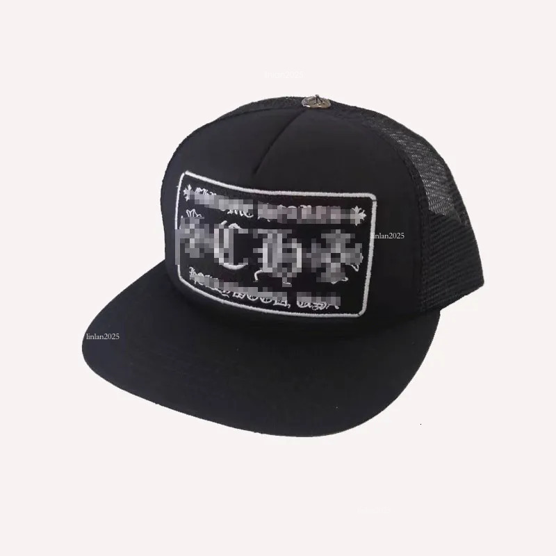 Hat Designer Chromed Embroidered Luxury Cross Caps High Quality Brand Trucker Black Male Female Fashion Luxe Classic cross Baseball Chrome Cap 6c