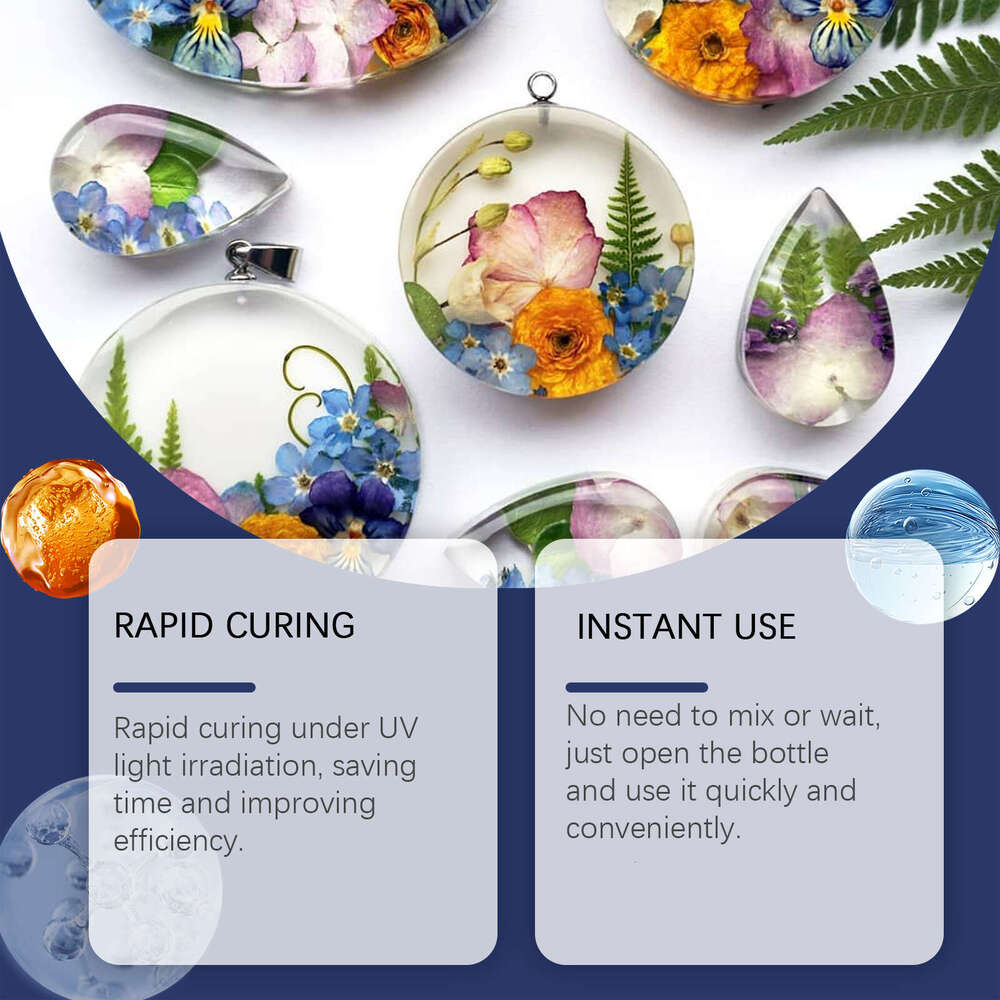 Epoxy Resin Jewelry Silicone Mold UV Quick-Drying Adhesive Glue S260202