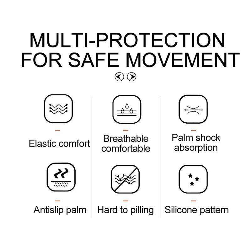 Men's Women's Cycling Anti Slip Breathable and Wear-resistant Outdoor Sports Gloves Gym Exercise Wristband Covers XJ260202