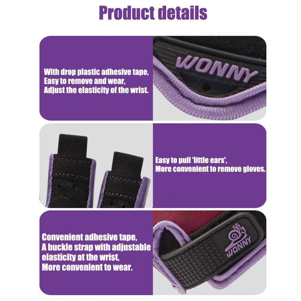 Cycling Men Women Half Finger Road Bike MTB Anti-Slip Shock-Absorbing Gloves for Fitness Outdoor Sports XJ260202