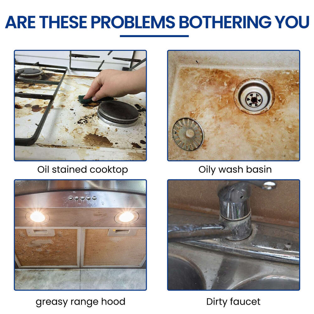 Jaysuing Cleaning Foam Stove Heavy Oil Cleaner Kitchen Utensils Stain Rust Remover S260202