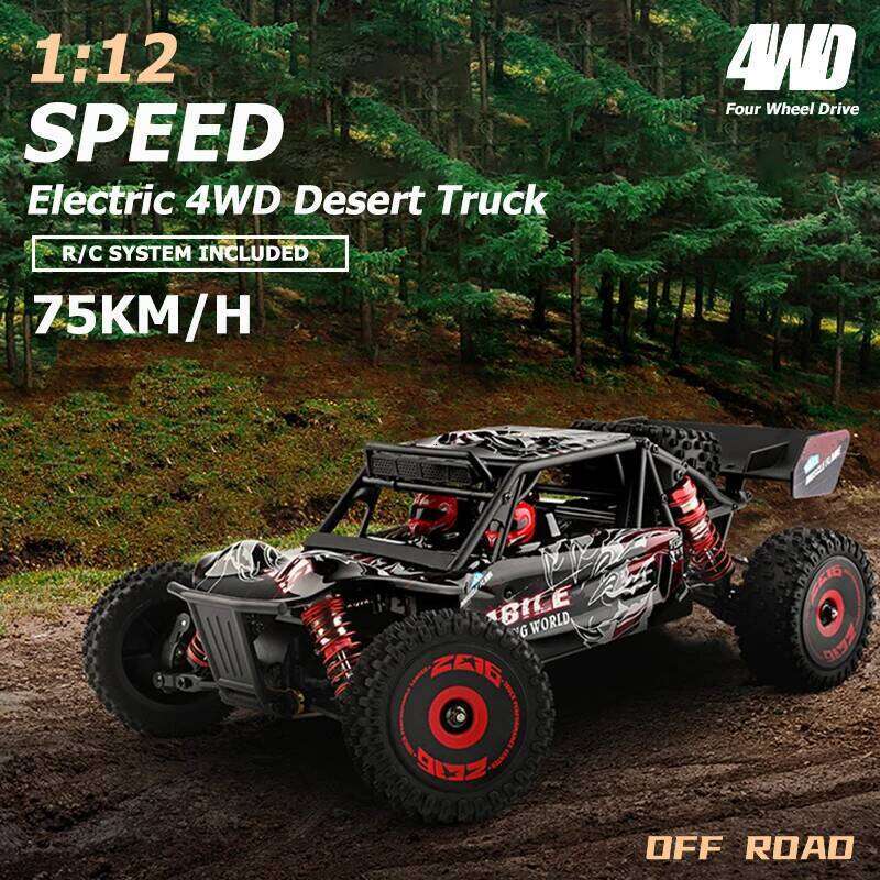 75 KM/H WLtoys 124016 V8 RC Car Brushless 4WD Electric High Speed Off-Road Remote Control Drift Rc Cars for Adults Toys Y260131