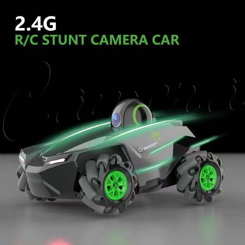 RC 1:20 With Video 2.4G WIFI FPV HD 360 Rotation Stunt Camera Car Kids boy toys Y260131