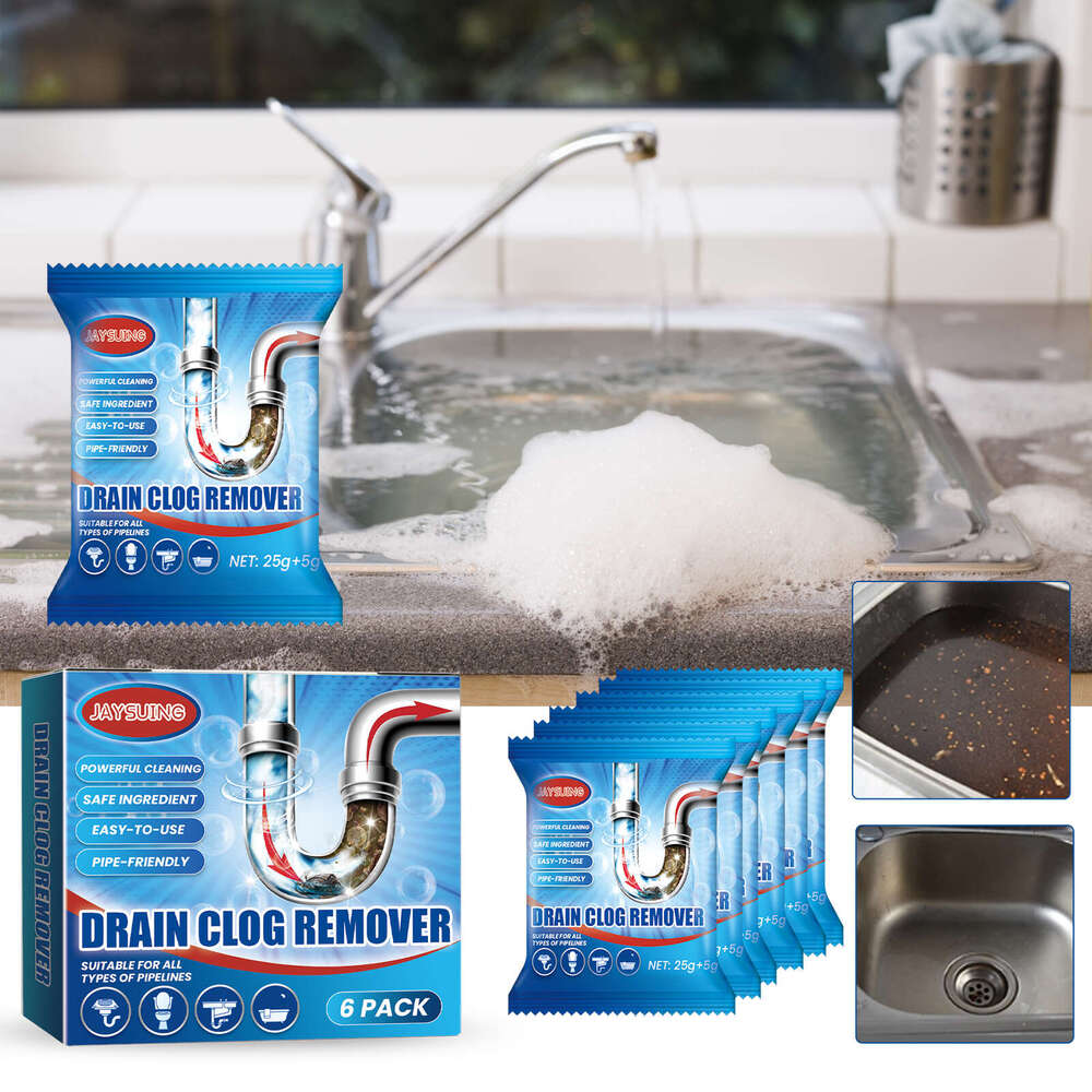 Blockage Removal Toilet Kitchen Drain Anti-Clogging Cleaning Deodorizing Powder S260202