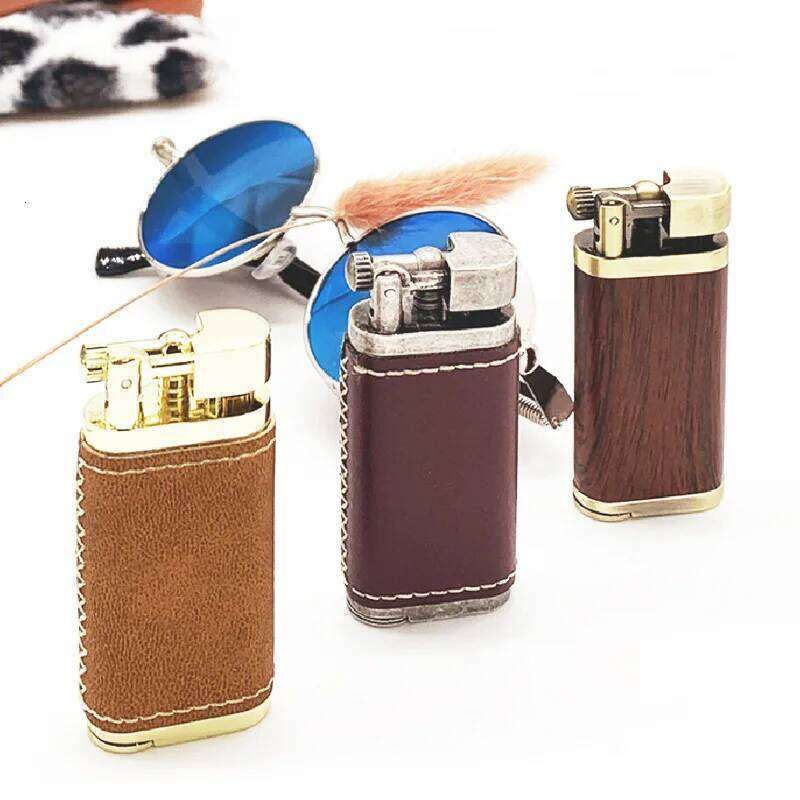 Pipe Portable Reusable Oblique Fire Gas Lighter Present for Men W260202