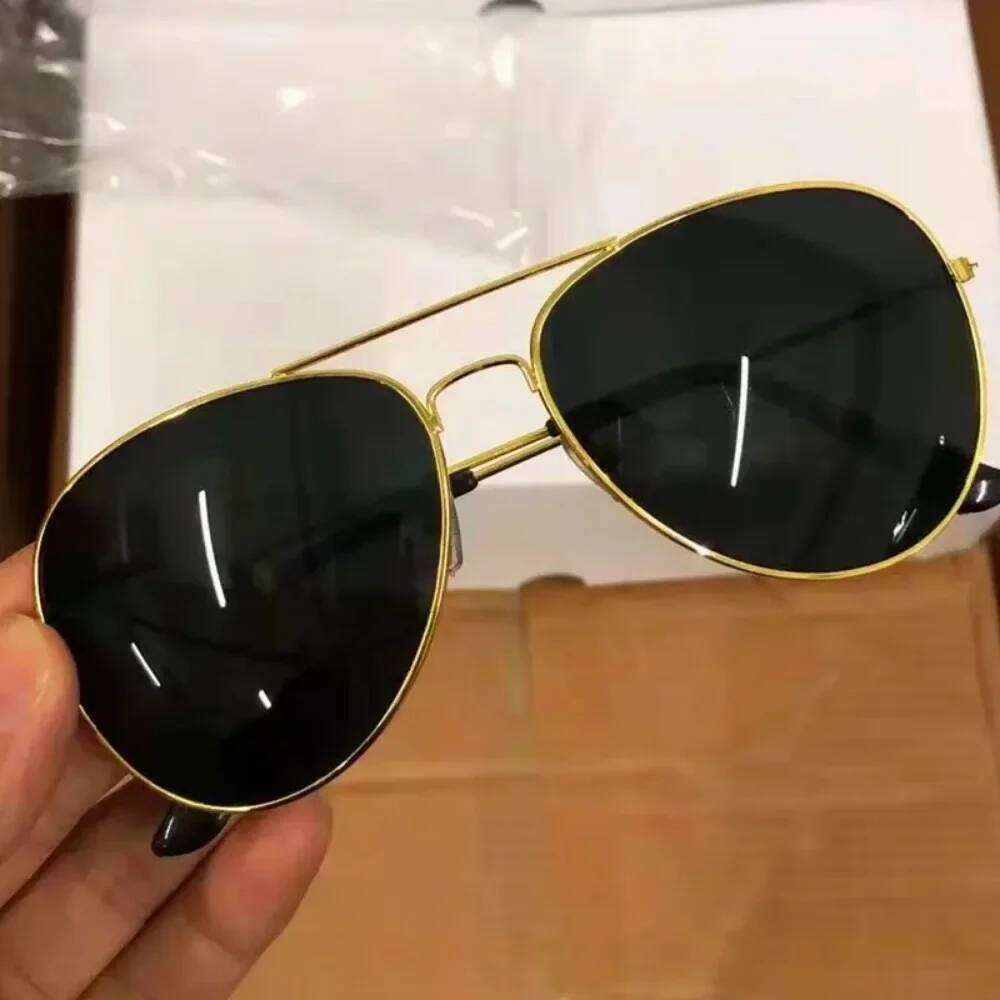 New Double Bridge Aviation Sunglasse Woman Aviat Alloy Frame Polit Mirror Sun Glasses Female Male UV400 Eyewear for Men H260202