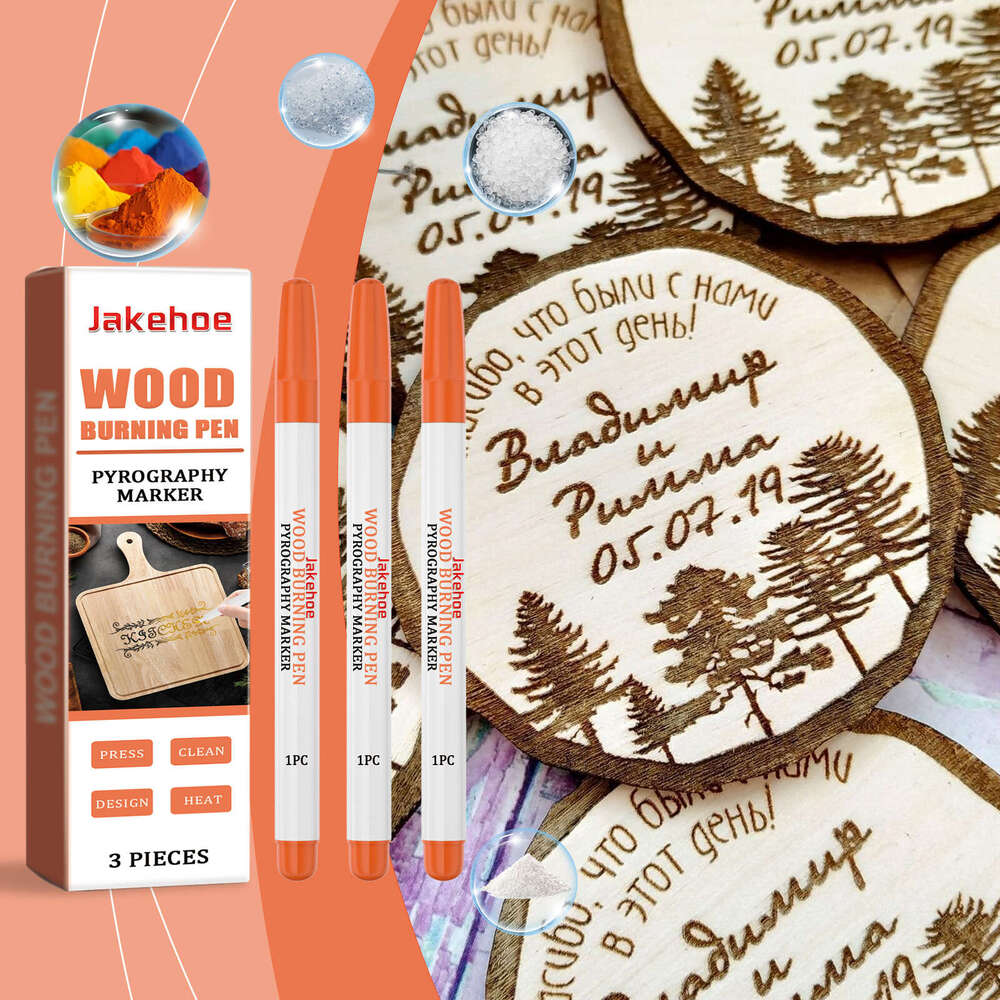 Wood Effect Burn Art Marker Pyrography Burning Pen S260202