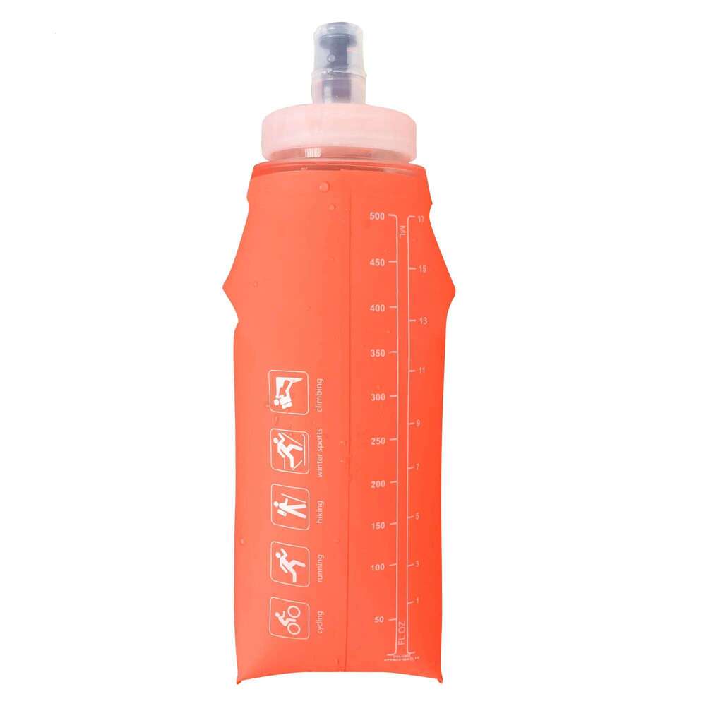 150ML 250ML 500ML TPU Outdoor Sport Folding Soft Flask Portable Water Bottle For Suitable Running Camping Hiking Z260202