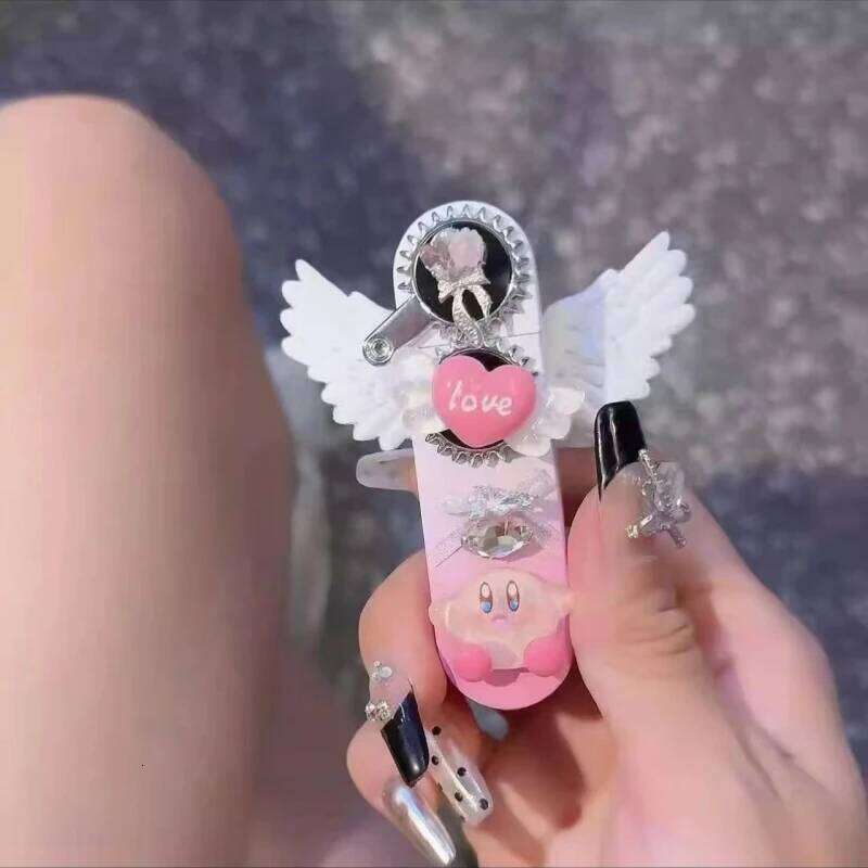 Windproof and Beautiful Angel Wings Inflatable Jet Flame Sacred Pink Lighter Cigarette Accessories Girl Gift W260202
