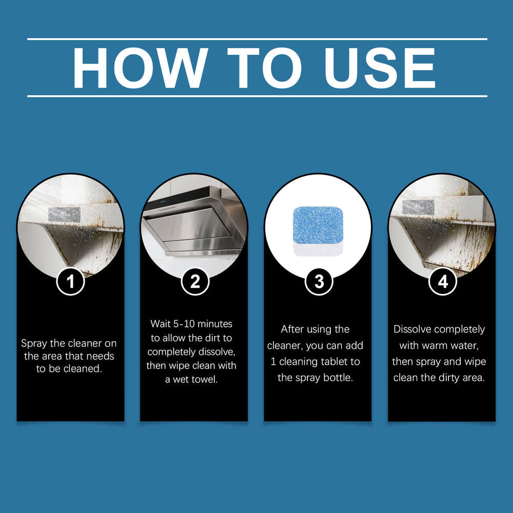 Jakehoe Kitchen Range Hood Stove Grease Stain Remover Easy Clean Household Cleaner S260202