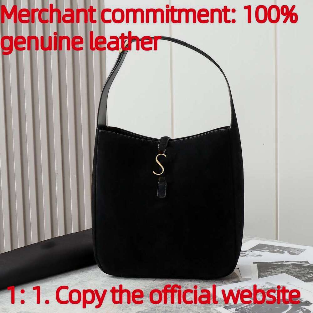 Top quality Designer Genuine Leather Fashion Shoulder Bags Top Quality Women Handbag LE 5 a 7 Supple Hobo Rose Casual Brown Suede Tote Bag Underarm Purse Shopping