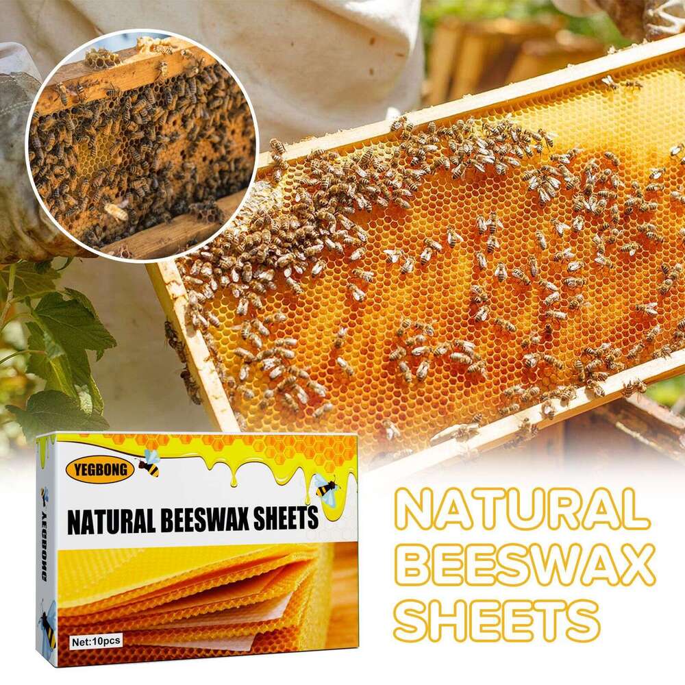 Yegbong Natural Beekeeping Supplies Excellent Deep Comb Honeycomb Beehive Foundation Beeswax Sheets S260202