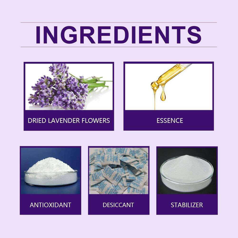 Jue-Fish Lavender Fragrance Pocket Deodorant Sachet for Car Home Wardrobe Shoe Cabinet Toilet S260202