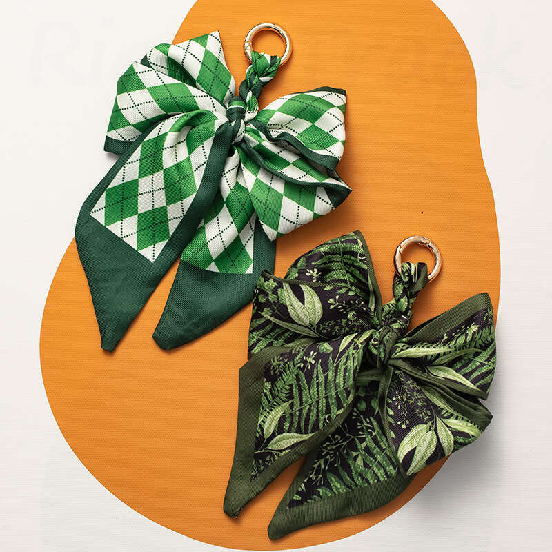 Keychain Small Bowknot Woven Internet Celebrity Retro Bag Decoration Wholesale Exquisite New Style Pendant