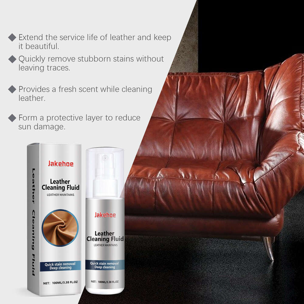 Jakehoe Furniture Leather Stain Removal Cleaning Polishing Brightening Care Protection Cleaner S260202