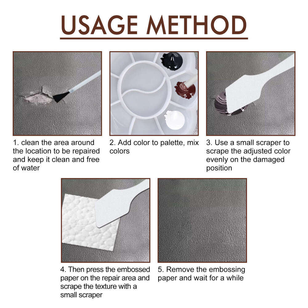 EELHOE Car Gray Bag Shoes Renovation Sofa Leather Restoration Cream Color Changer S260202