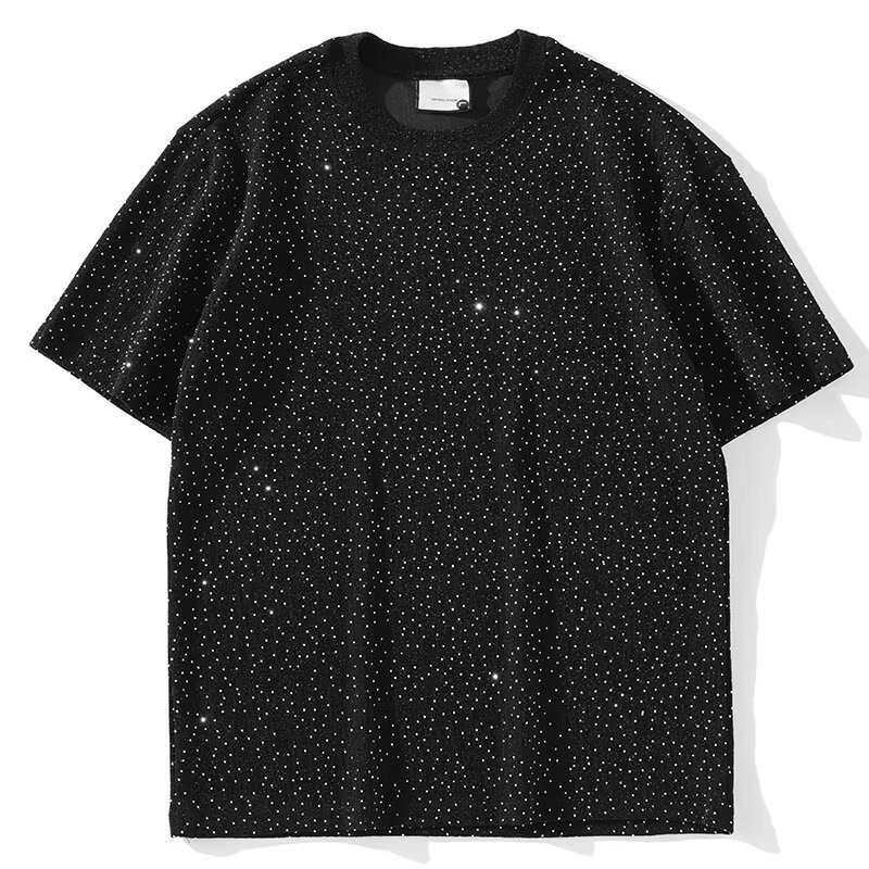 T Shirts Starry Sky Summer Loose Tees Five Point Sleeve Printed Top Trendy Unisex Casual Shirt Men's Clothing - view 7