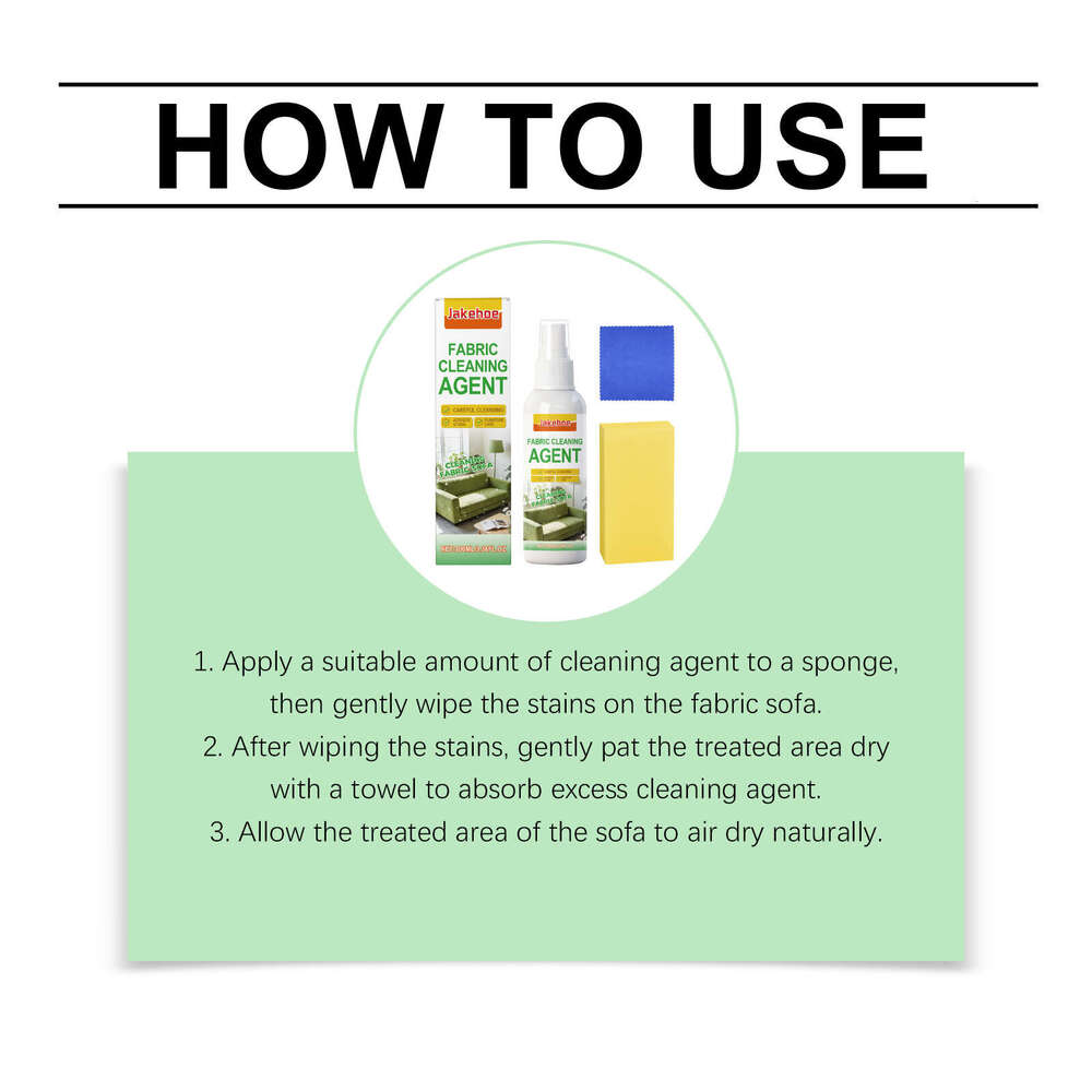 Jakehoe Sofa Dry Cleaning Agent Fabric Curtain Carpet Home Stain Removal Daily Household Cleaner S260202