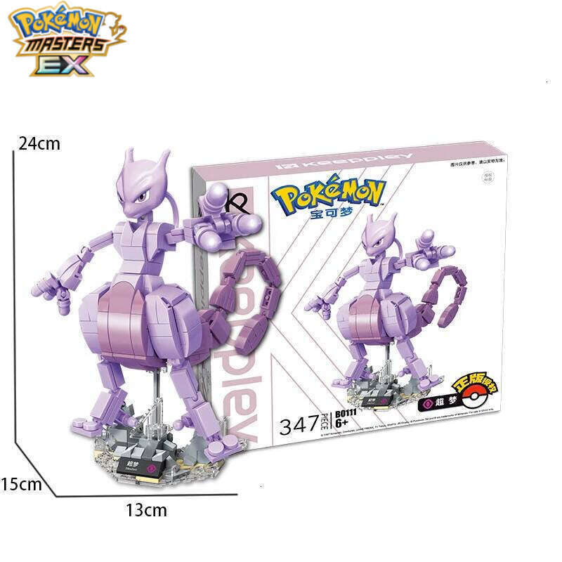 Pokemon Toy Lega Building Blocks Pokmon Action Cartoon Character Charizar Mewtwo Model building block For Boys Birthday Gifts L260203