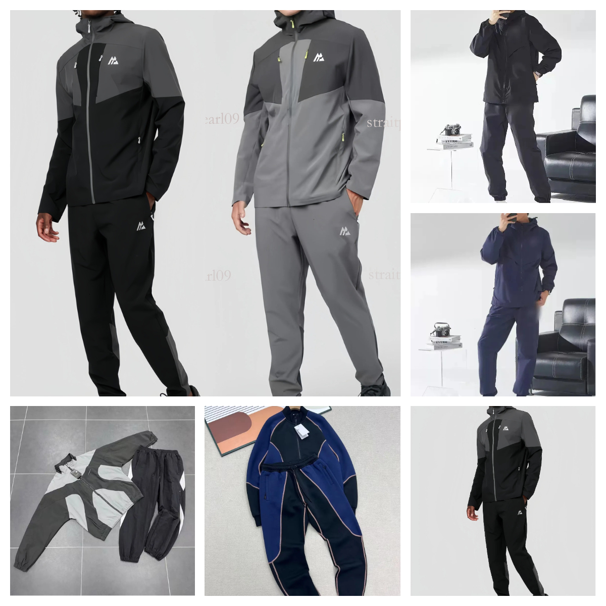 High quality monterex tracksuit Latest model tech 2-piece set designer montirexs Tracksuit sports fiess jogging suits quick dry sportswear sweatpants free ship 62
