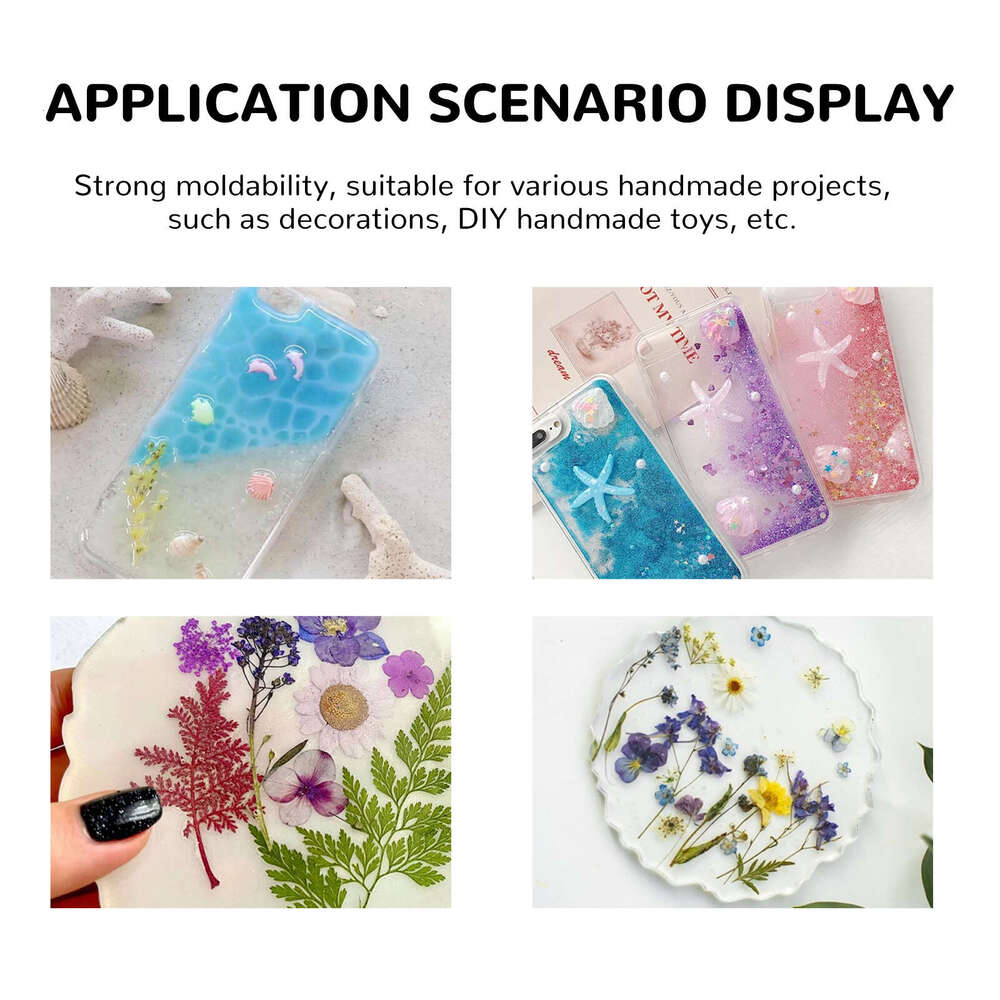 DOWMOO DIY Handmade Clear Crystal UV Shadowless Resin Quick-Drying Glue S260202