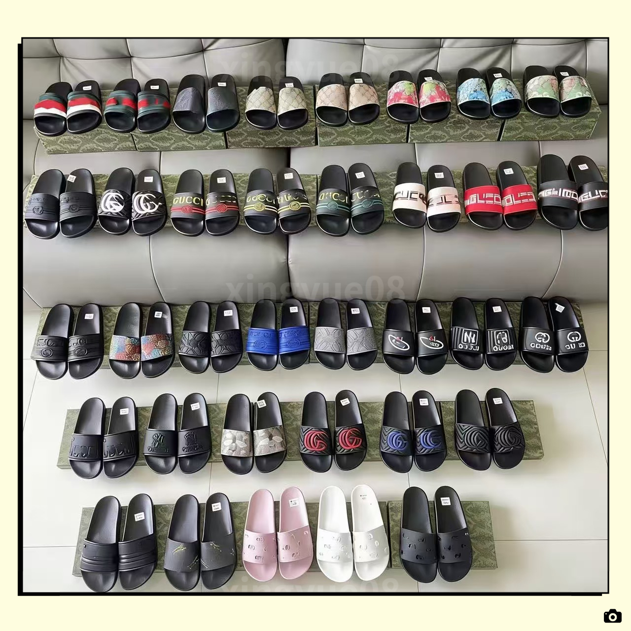 Designer Slippers Mens Womens Slides Floral Flat Gear sole Luxury Sliders Summer Beach shoes pantoufles claquettes Rubber Slippers Slide Sandal 111