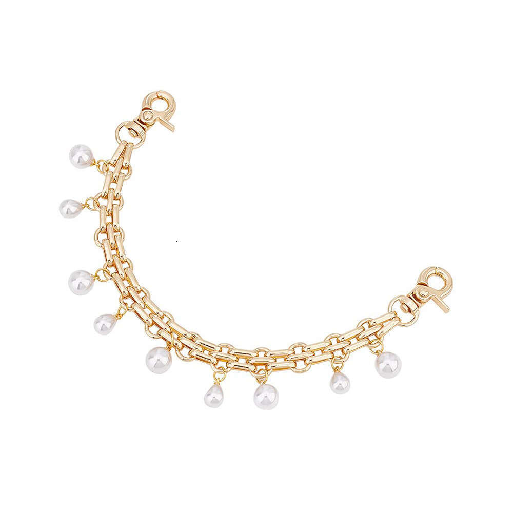 Hot Sale Trendy Flower Pearl Wallet Shoulder Bag Pendant Crossbody Metal Chain for Women