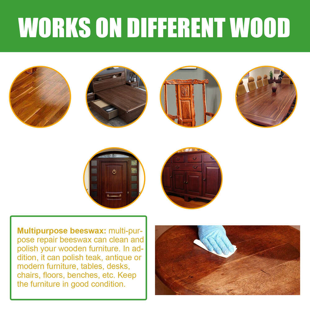 Jaysuing Solid Wood Floor Furniture Waxing Maintenance Scratch Repair Beeswax S260202