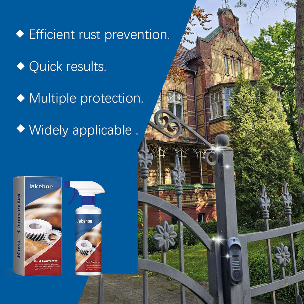 Jakehoe Anti-Rust Converter Metal Surface Accessories Iron Door Gear Bracket Rust Treatment Cleaner S260202