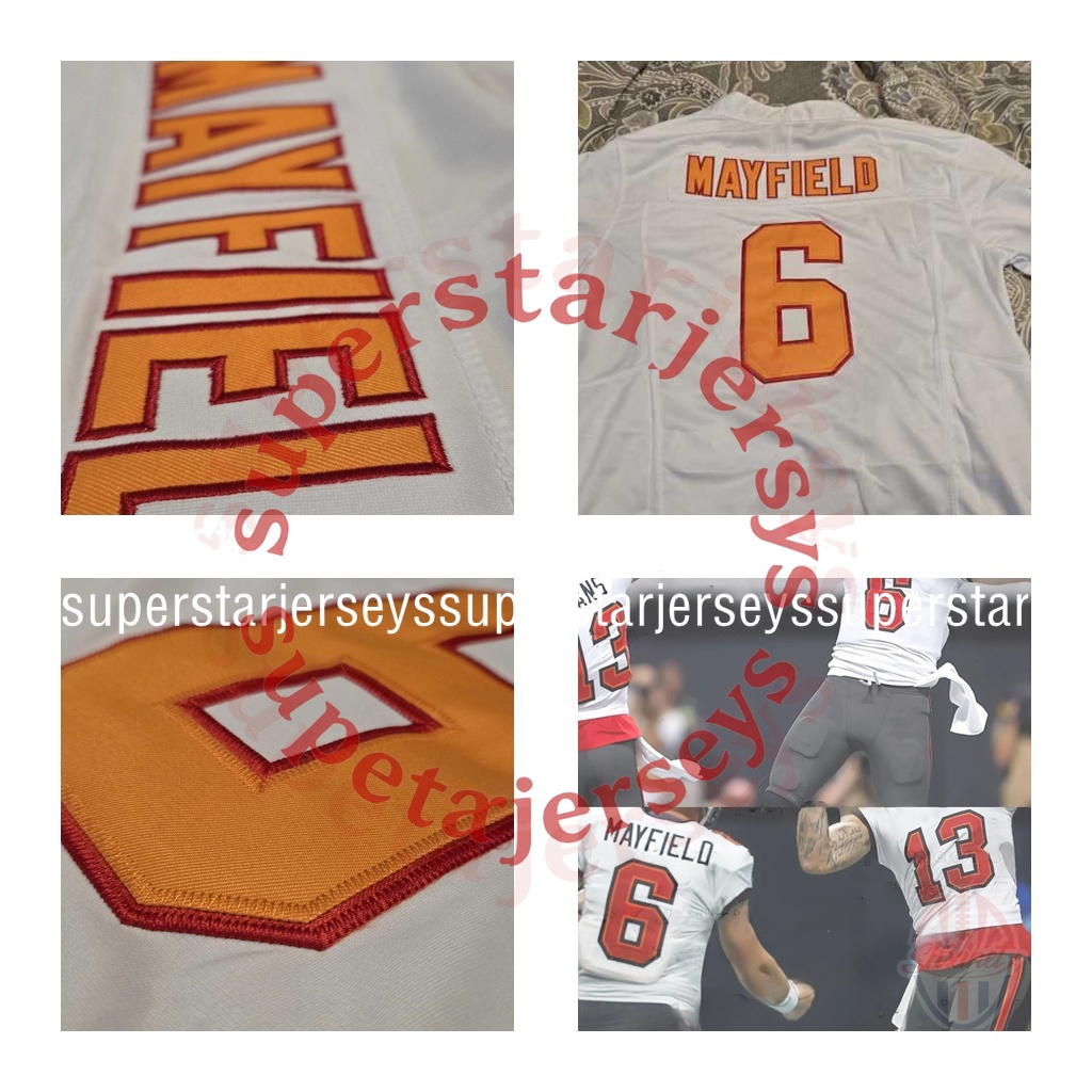 6 Baker Mayfield 2025 2026 Football Jerseys 13 Mike Evans 12 Brady 7 Bucky Irving David Reddick Chris Godwin Jr. 2 Emeka Egbuka Vita Vea McLellan Alst