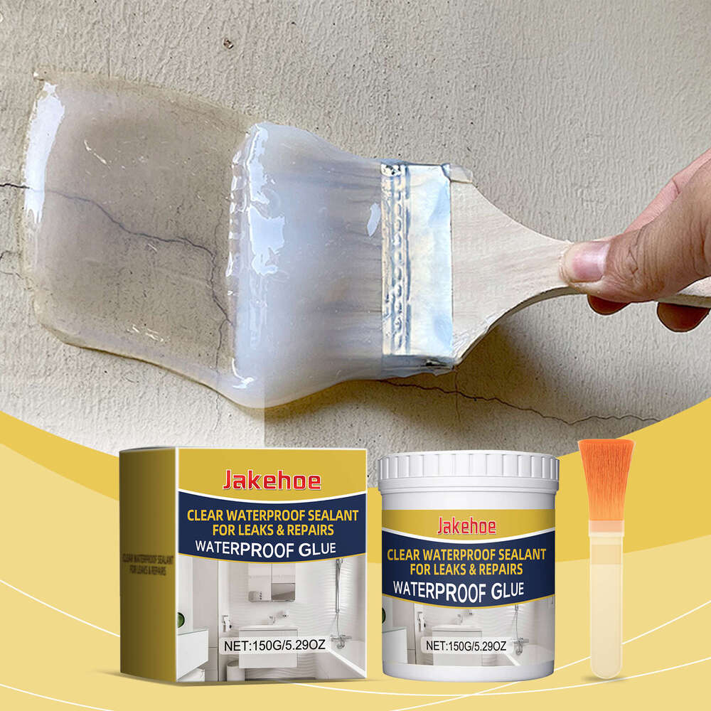 Jakehoe Transparent Waterproof Household Bathroom Kitchen Sealing Coating Exterior Wall Window Sill Crack Repair Glue S260202