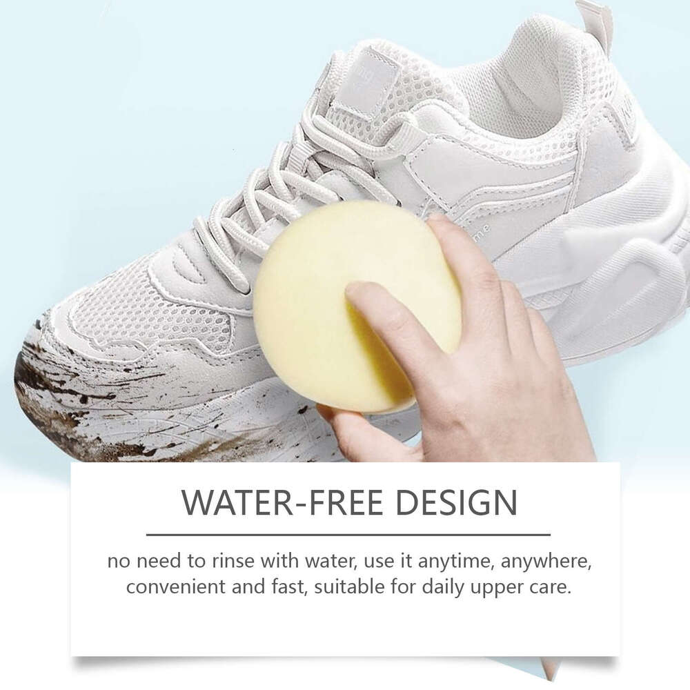 Jue-Fish White Shoe Cream Sports Canvas Shoes No-Wash Surface Stain Removal Multi-Functional Cleaning Paste S260202