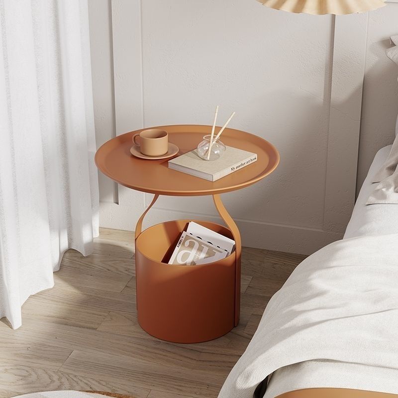 R05232 Side table, light luxury coffee table, sofa side table, small corner table, storage bucket