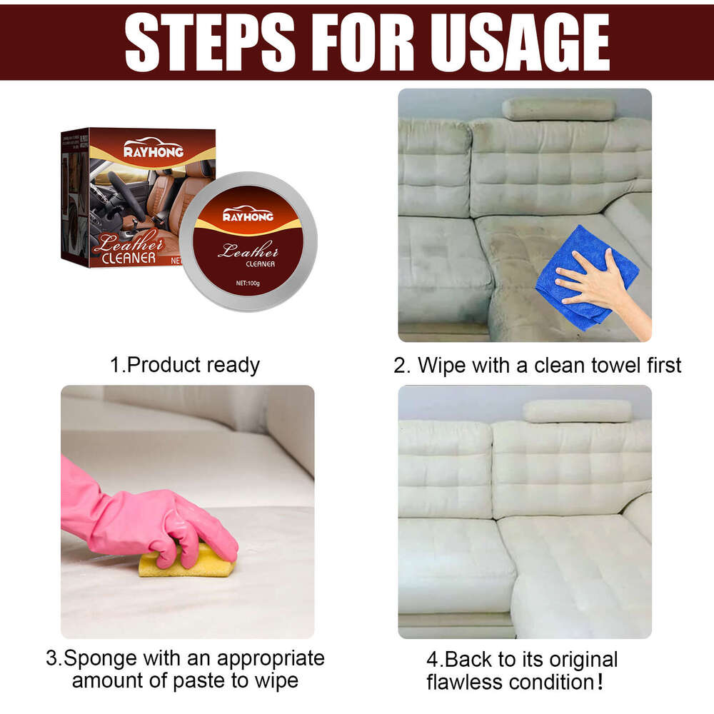 Rayhong Repair Cream Sofa Leather Stain Remover Agent Maintenance Care Cleaning S260202