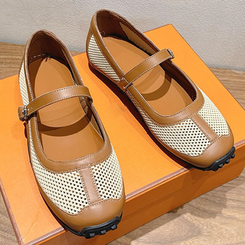 Luxury Designer Miss Kichu ballet flat crochet knit calfskin sole featuring iconic studs retro graphic design comfortable daring style Womens Ballerines