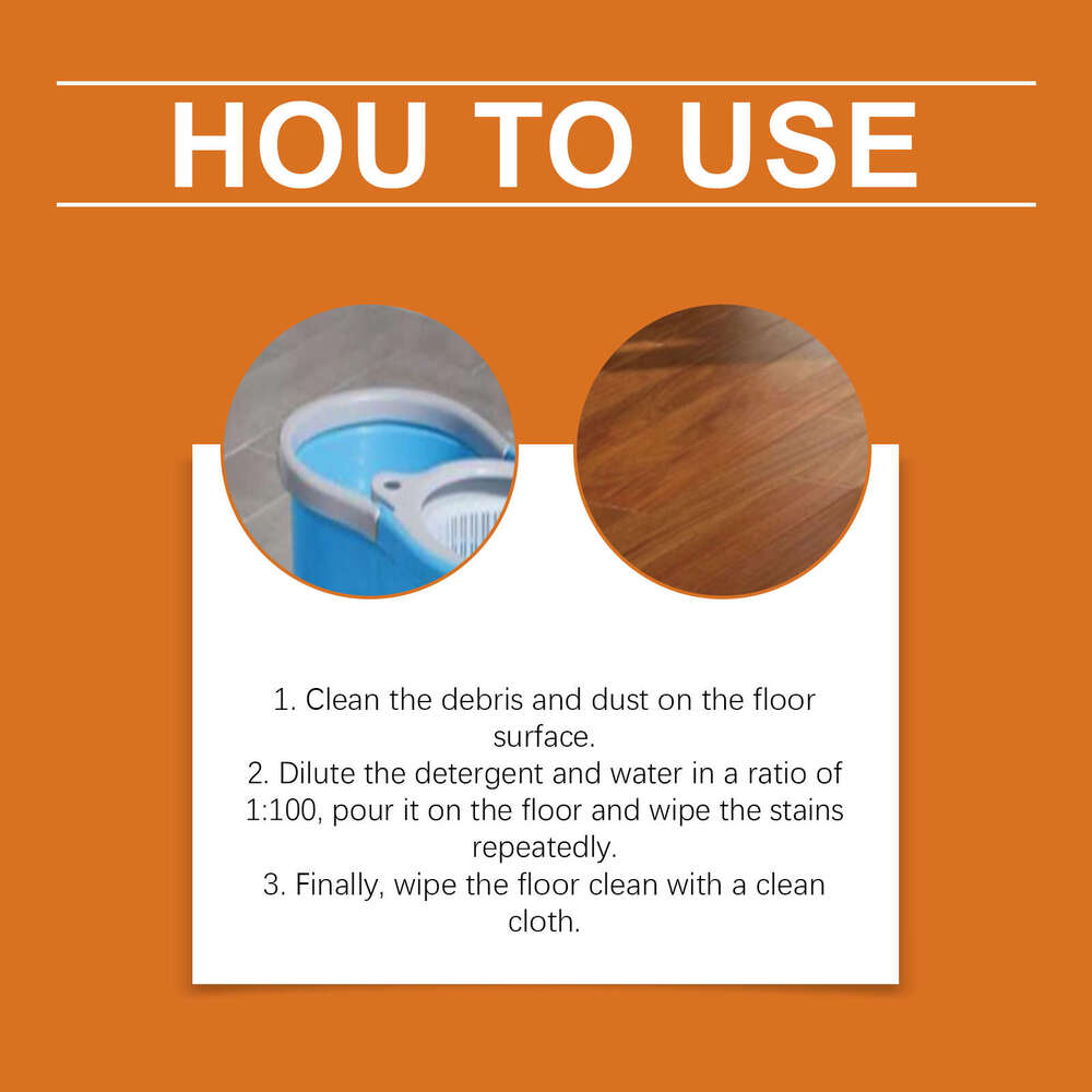 Jue-Fish Wood Floor Cleaning Polishing Brightening Powerful Stain Removal Tile Cleaner S260202