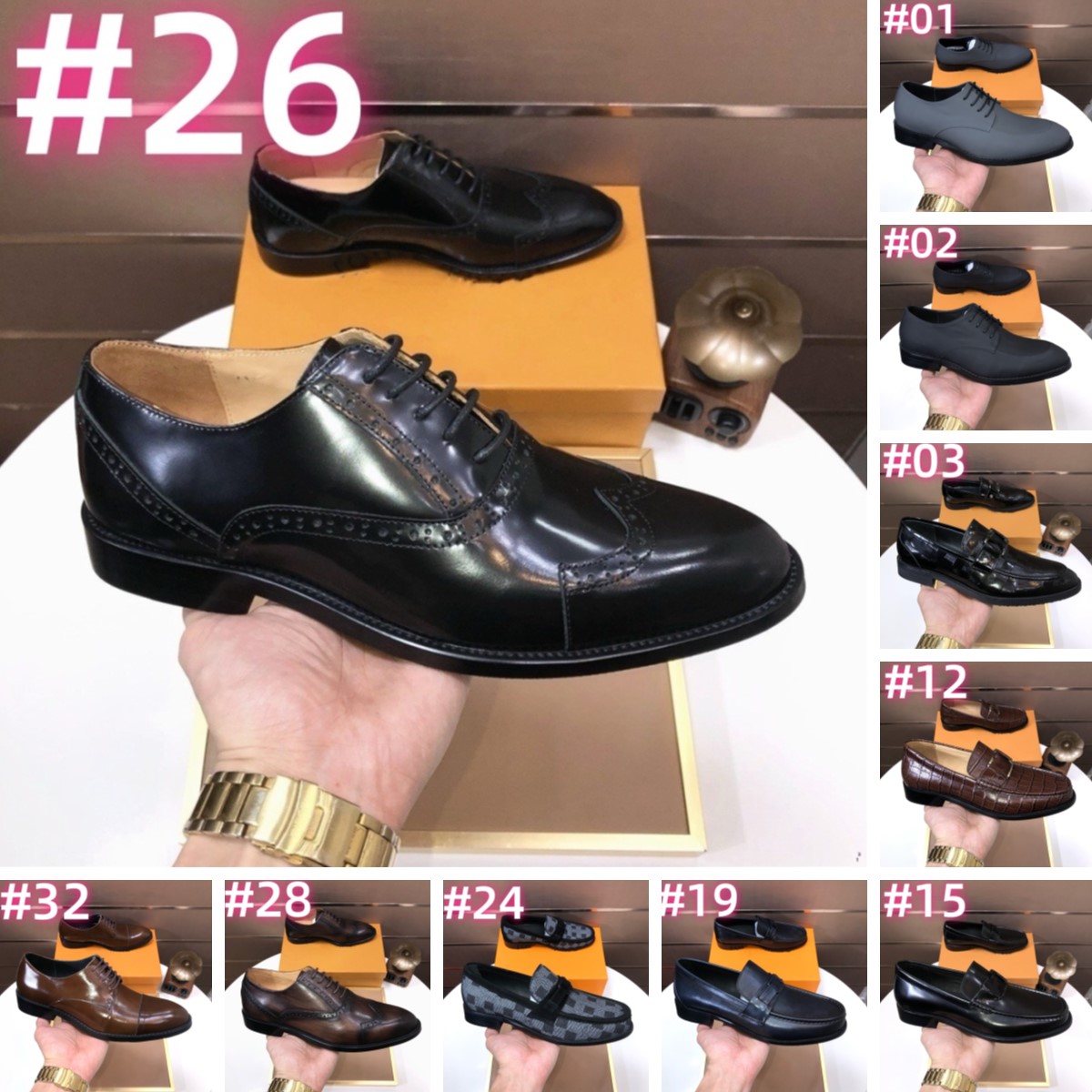 69Model luxurious Gold Handmade Embroidered Shoes Man Round Toe Flower Designer Flats Loafer Shoes Mail Slip On Luxury Wedding Shoes Men Size 38-46