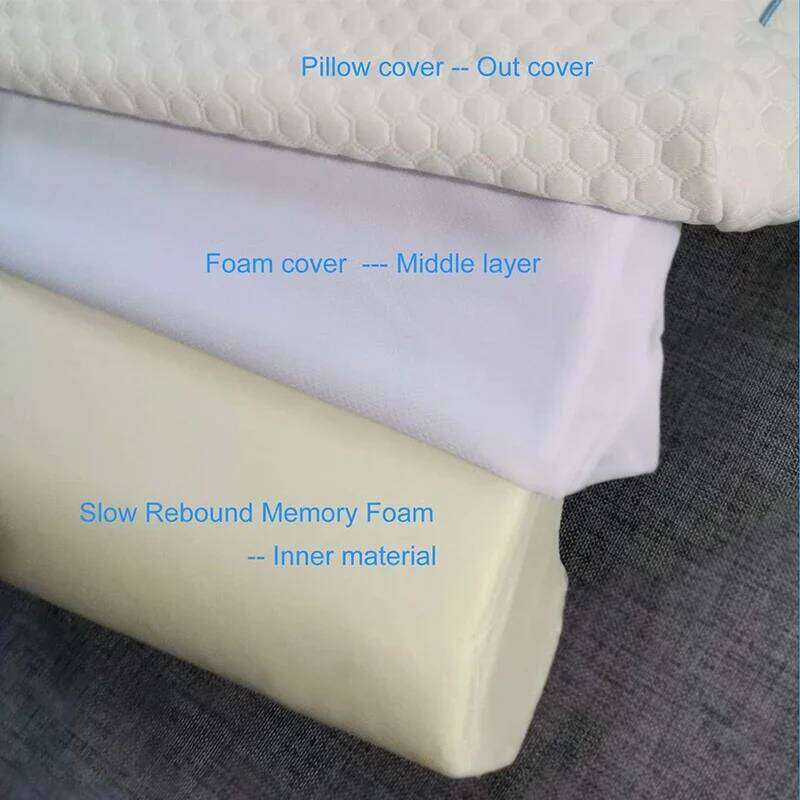 Left Right Couple Orthopedic Memory Foam Protect Cervical Vertebra Release Arm Pain Pressure Pillow for Side Sleeper 26W0203