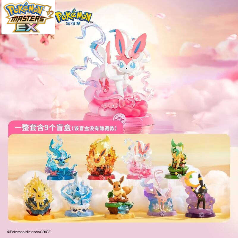 Anime Pokemon Funism Original Adventure Eevee Family Suit BlindBox Flareon Espeon Sylveon ActionFigure Collection Model Toy Gift L260203