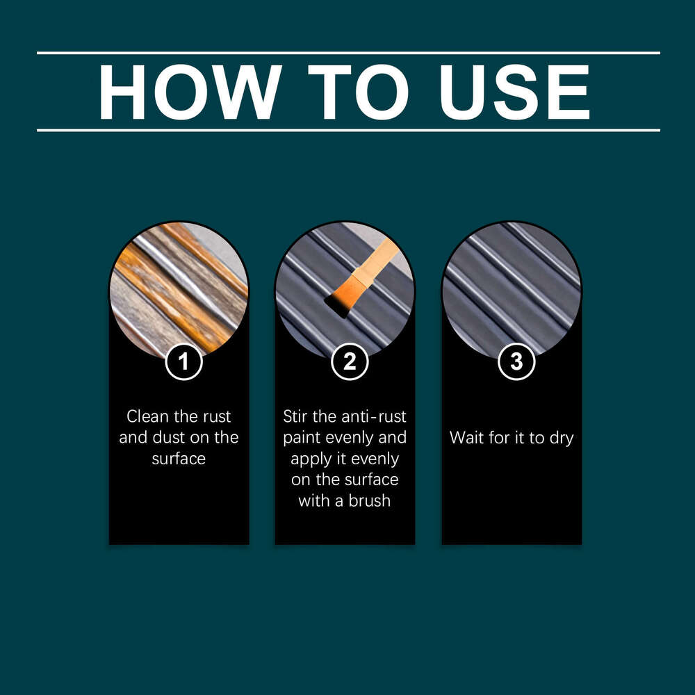 JAKEHOE 2-in-1 Rust Removal Water-Based Metal Cleaner Waterproof Rust-Resistant Corrosion-Resistant Primer S260202