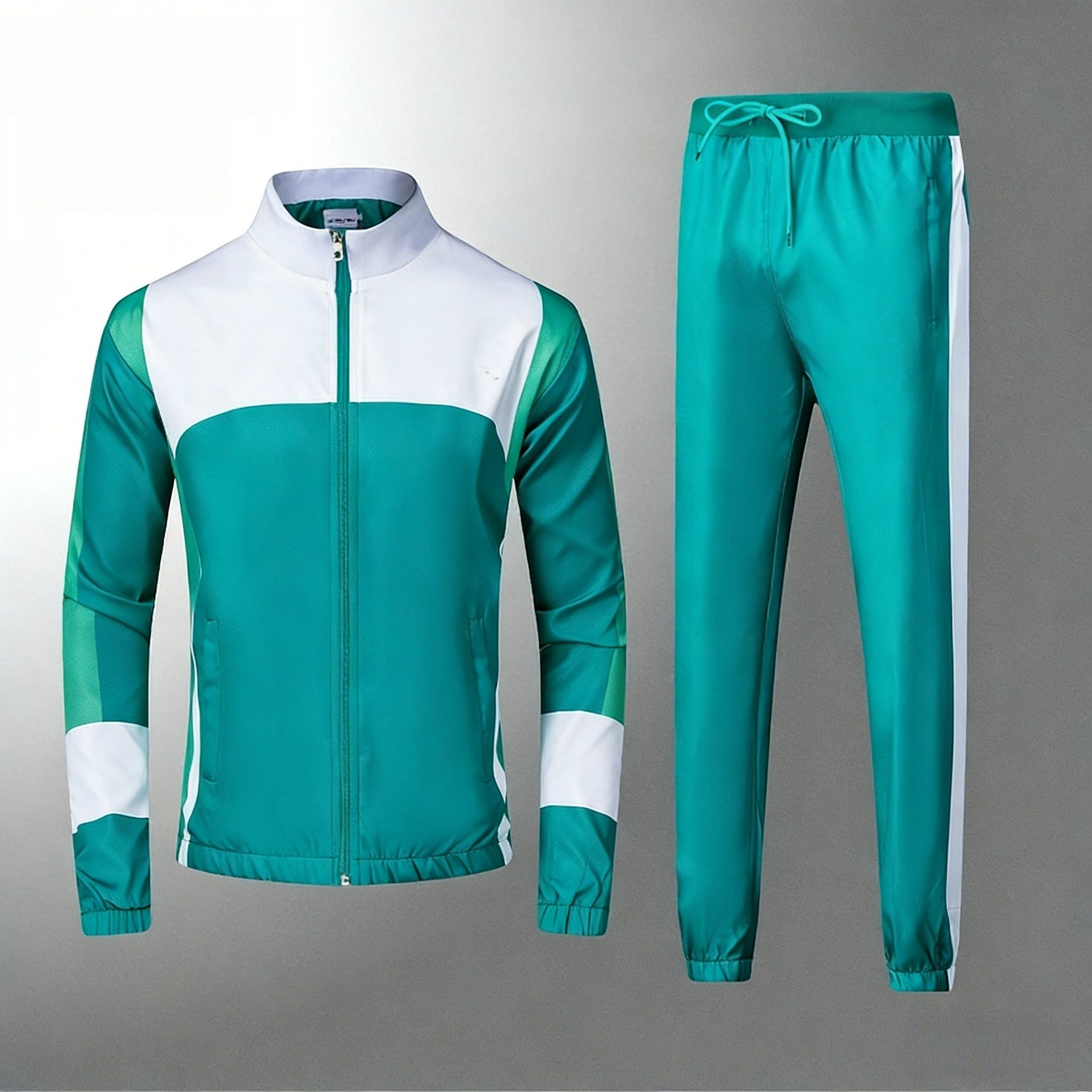Crocodile Men's Short Sports Training Sets Fitness Clothes Ice Silk Quick Drying Tshirt Suit Running Sportswear Shorts Tracksuit Gym 2025