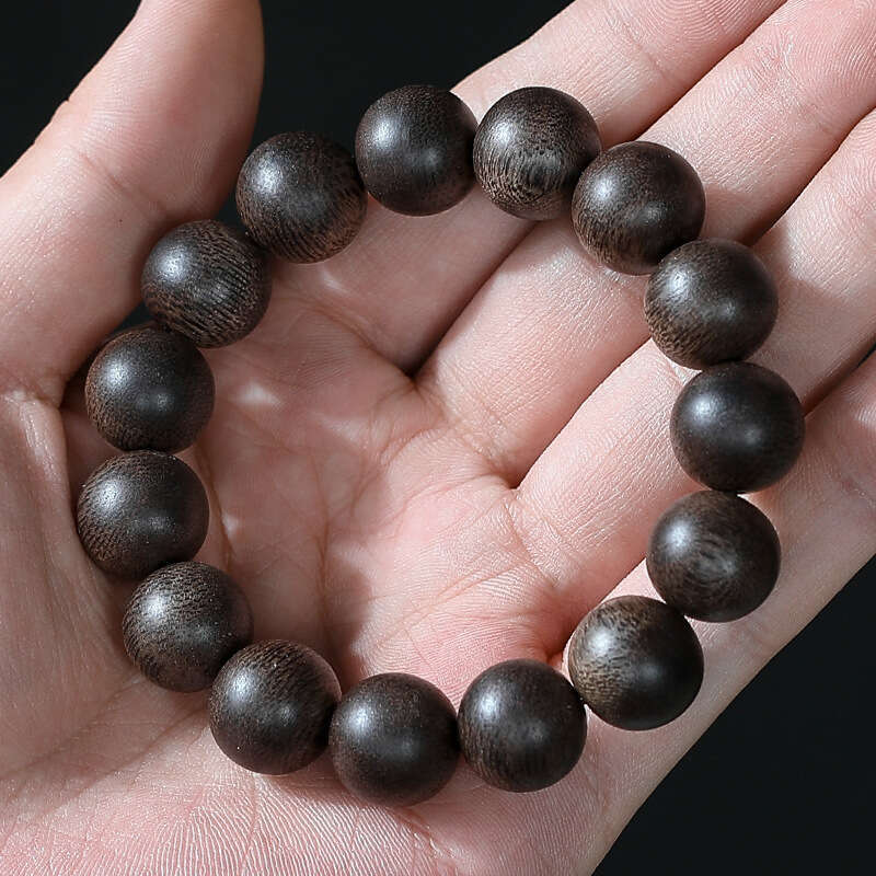 Natural Vietnam Nha Trang Qinan Men, Nine-Nine Agarwood Beads for Women, Buddha Beads, Sandalwood Wood Composition Play Bracelet