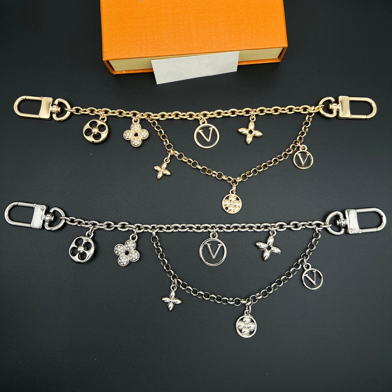 Women Purse Charms Bag Charm Long Keychain Cute Accessory Car Keyrings Lanyard Key Holder 2 Colors