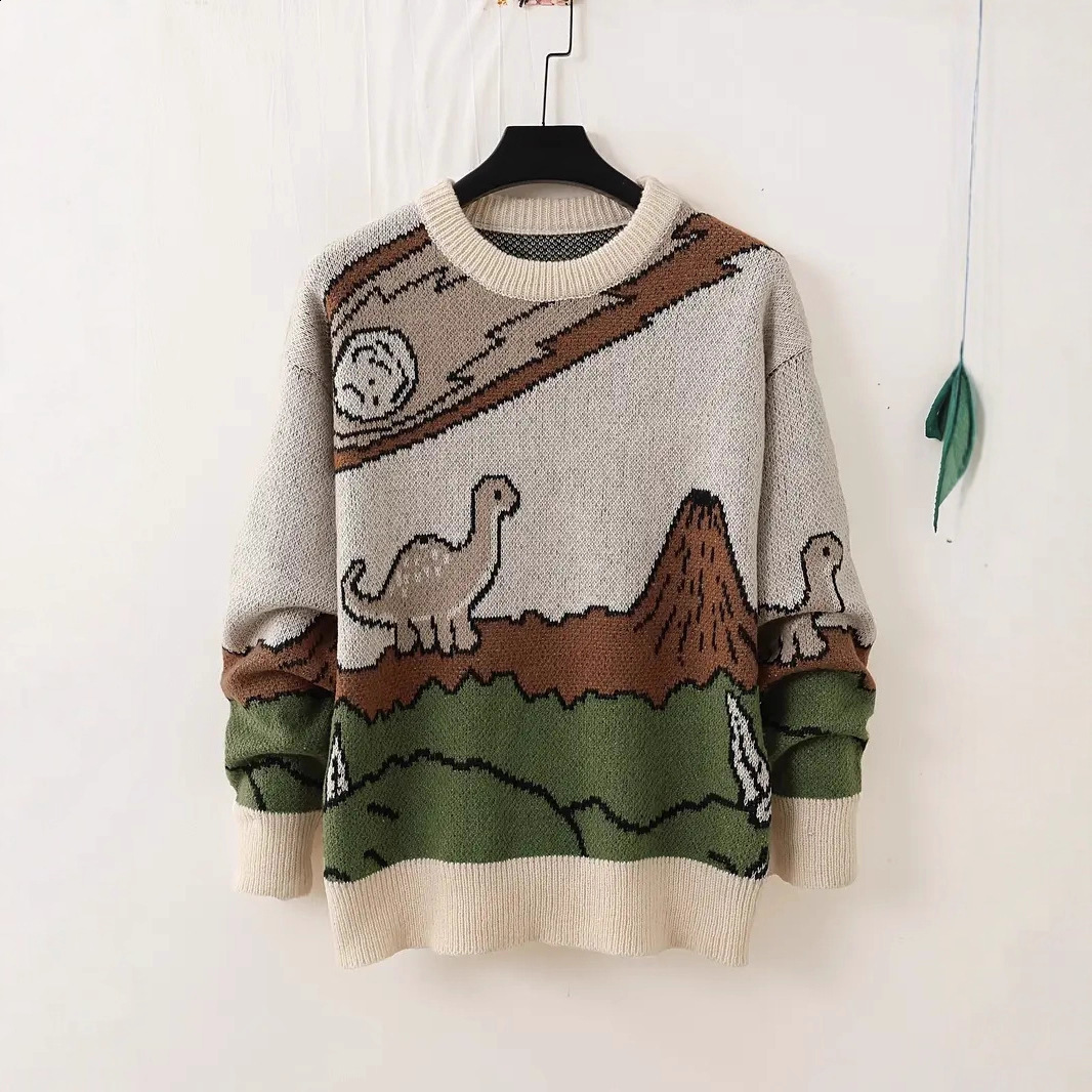 Autumn and Winter Heavy Embroidery 3D Flower Pullover Round Neck Loose Knitted Sweater for Women 240717