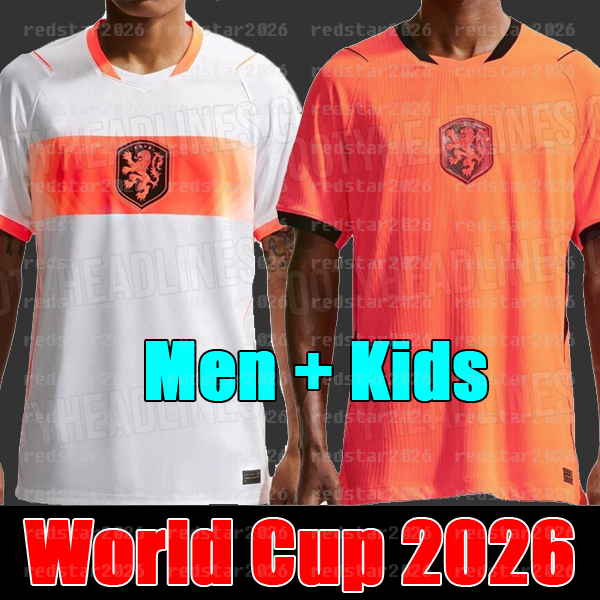S-4XL Netherlands Dutch jerseys Holland world cup 2026 retro Soccer Jersey Bergkamp ROBBEN National Team football tops Shirt Kids Kit MEMPHIS fans player
