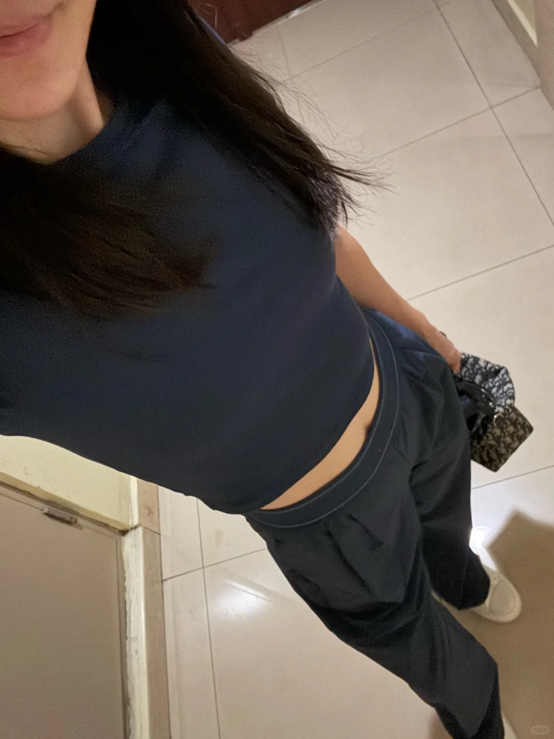 Designer Yoga Pants Women's Suit Up Active Trousers Long High-Waist Full-length Dance Studio Trousers Brown Straight-Leg Fashion Jogger Wrinkle-r